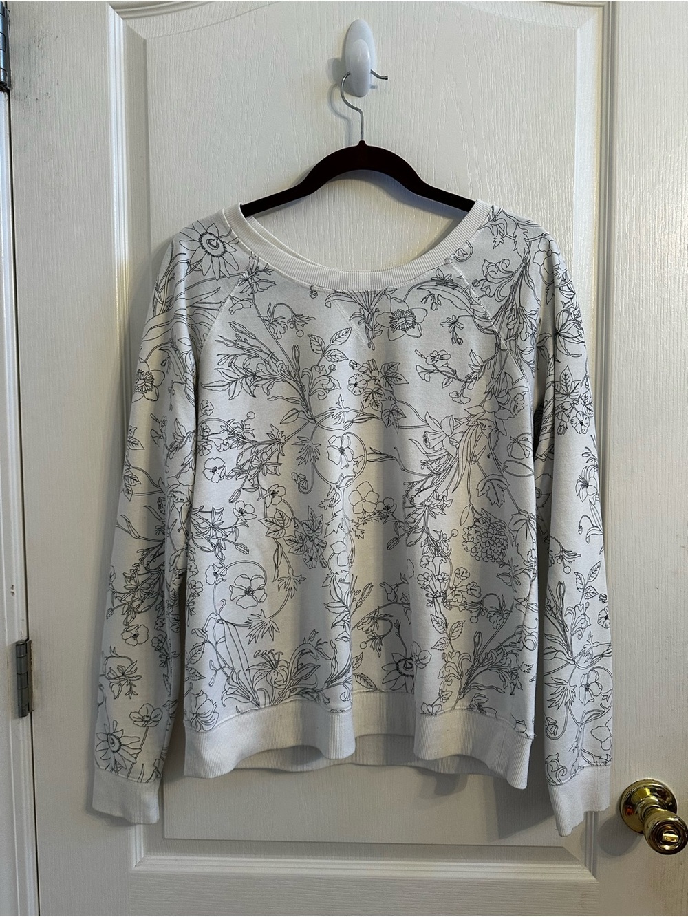 old navy floral sweatshirt